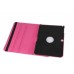 Samsung Galaxy Note 10.1 N8000 - 360 Degree Rotating Folio Smart Protective Cover Case with Auto Sleep Wake - Rose